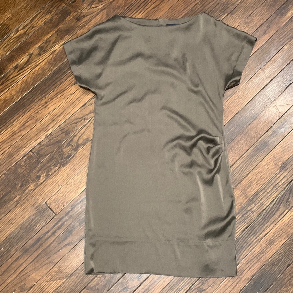 Mocha silk dress by Banana Republic. Size 6.